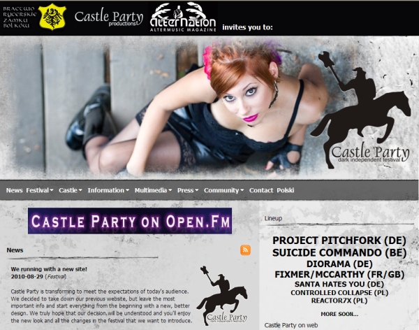 Castle Party web