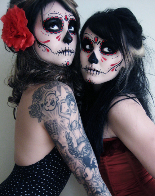 dia-de-los-muertos-girls-makeup-pretty-sugar-skull-sugar-skulls-Favim.com-62294